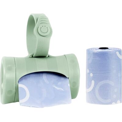 Ubbi Infällbar på-språng väska dispenser för baby resor, blöjväska tillbehör måste ha för nyfödda, användbart babytillbehör, salviagrön Ubbi Infällbar på-språng väska dispenser för baby resor, blöjväska tillbehör måste ha för nyfödda, användbart babytillbehör, salviagrön