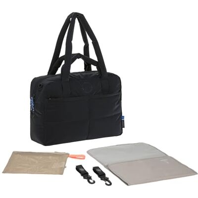 Lassig LÄSSIG Baby Wickeltasche mit Tragegriff und Wickelunterlage, barnvaktsväska, wasserabweisend/GRE vardagsväska, Svart Lassig LÄSSIG Baby Wickeltasche mit Tragegriff und Wickelunterlage, barnvaktsväska, wasserabweisend/GRE vardagsväska, Svart