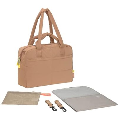Lassig LÄSSIG Baby skötväska med bärhandtag och skötmatta, barnvagnsfäste, vattenavvisande/GRE vardagsväska mandel Lassig LÄSSIG Baby skötväska med bärhandtag och skötmatta, barnvagnsfäste, vattenavvisande/GRE vardagsväska mandel
