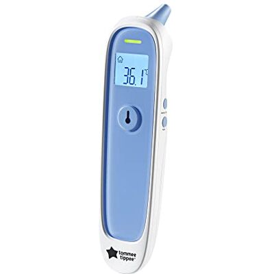 Tommee Tippee InEar digital termometer, lämplig för 3 m+, Essentials för nyfödd baby, 1 sekunders omedelbar avläsningar i val av grader eller grader Tommee Tippee InEar digital termometer, lämplig för 3 m+, Essentials för nyfödd baby, 1 sekunders omedelbar avläsningar i val av grader eller grader