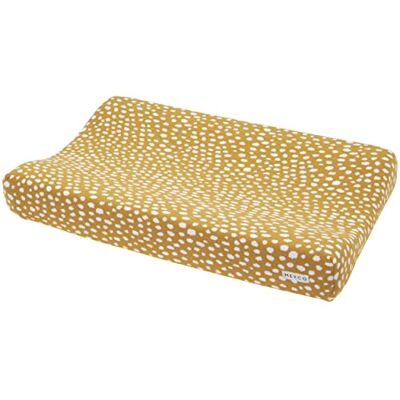 MEYCO Baby Cheetah skötmatta (mjuk och hudvänlig, tillverkad av 100% bomull, tvättbar, enkel skötsel, lämplig för torktumling, storlek: 50 x 70 cm), honungsguld MEYCO Baby Cheetah skötmatta (mjuk och hudvänlig, tillverkad av 100% bomull, tvättbar, enkel skötsel, lämplig för torktumling, storlek: 50 x 70 cm), honungsguld