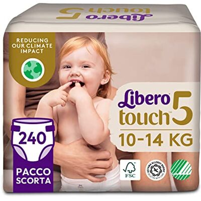 LIBERO Touch Öppna babyblöjor Storlek 5, 6 Förpackningar x 40 stycken LIBERO Touch Öppna babyblöjor Storlek 5, 6 Förpackningar x 40 stycken