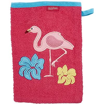 Playshoes unisex barnhandduk tvättvante grävare, 18 – rosa flamingo, 15x20 cm Playshoes unisex barnhandduk tvättvante grävare, 18 – rosa flamingo, 15x20 cm