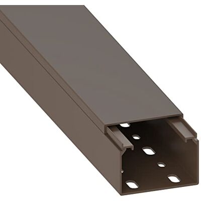 Cablecoach Habengut-kabelkanal (med monteringshål i golvet) 40 x 60 mm tillverkad av PVC, färg: brun, längd 1 m Cablecoach Habengut-kabelkanal (med monteringshål i golvet) 40 x 60 mm tillverkad av PVC, färg: brun, längd 1 m