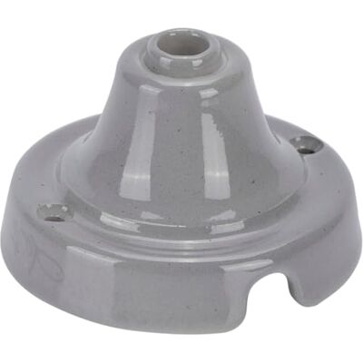 Fanton Keramisk slät rosett grå färg Ø 70 mm porslin för hängande lampor och textilkabel 84027GR Fanton Keramisk slät rosett grå färg Ø 70 mm porslin för hängande lampor och textilkabel 84027GR