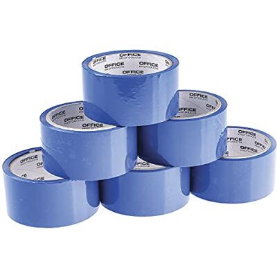 OFFICER PRODUCTS 15025031-01 Förpackningstejp, Blå, 48 mm x 46 m x 6 stycken OFFICER PRODUCTS 15025031-01 Förpackningstejp, Blå, 48 mm x 46 m x 6 stycken
