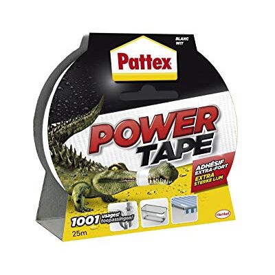 Pattex Power Tape Reparationstejp i låda, 25 m, vit Pattex Power Tape Reparationstejp i låda, 25 m, vit