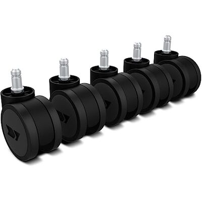 DRIFT GAMING Drift Wheels Type A Reservdelar hjul till kontorsstol, 5 stycken, Material Nylon, 60mm diameter, tyst roterande, Universal Reservdelar, Färg Svart DRIFT GAMING Drift Wheels Type A Reservdelar hjul till kontorsstol, 5 stycken, Material Nylon, 60mm diameter, tyst roterande, Universal Reservdelar, Färg Svart