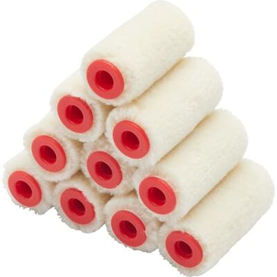 ProDec 10-pack 2 tum Gloss Pile Mohair Micro Paint Rollers för en jämn finish med glans- och satinfärger, lack, träfläckar på golvlister, fönsterbrädor, dörrar, skåp, metall och mer ProDec 10-pack 2 tum Gloss Pile Mohair Micro Paint Rollers för en jämn finish med glans- och satinfärger, lack, träfläckar på golvlister, fönsterbrädor, dörrar, skåp, metall och mer