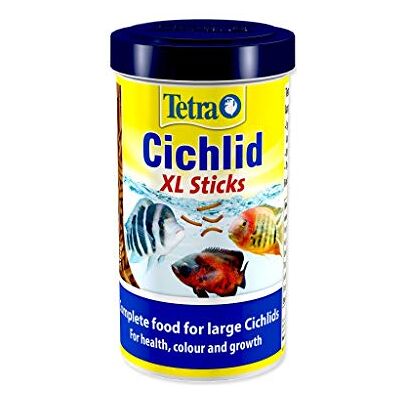 Tetra Cichlid XL Fish Food Sticks Komplo, mat för stora ciklider, 500 ml Tetra Cichlid XL Fish Food Sticks Komplo, mat för stora ciklider, 500 ml