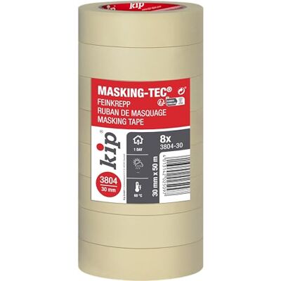 Kip finkräpp 3804-30 natur 30 mm x 50 m 8 rullar Kip finkräpp 3804-30 natur 30 mm x 50 m 8 rullar