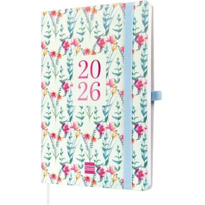 Finocam Planner 2026 Vertical Week to View January December (12 months) A5 Planner with elastic band and knitted tape Softcover Capri Happy International Finocam Planner 2026 Vertical Week to View January December (12 months) A5 Planner with elastic band and knitted tape Softcover Capri Happy International