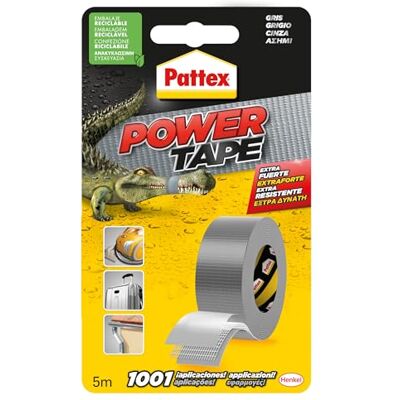 Pattex Power Tape tejp, 5 m, grå Pattex Power Tape tejp, 5 m, grå