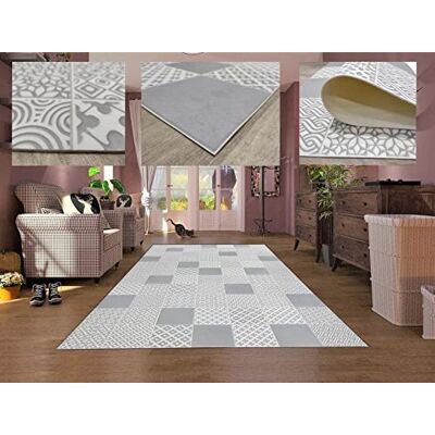 TADI & IMPERIO - Alhambra 04 - Silver - 140x200 cm - Rag TADI & IMPERIO - Alhambra 04 - Silver - 140x200 cm - Rag
