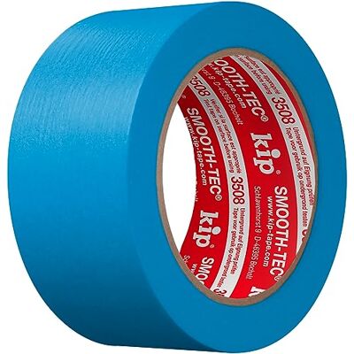 Kip 3508 Smooth-Tec målarbrappa, inomhus och utomhus, 48 mm x 50 m Slät kräppa, UV-beständig, vassa kanter, Washi, guldband, lackeringstejp, 80 °C Kip 3508 Smooth-Tec målarbrappa, inomhus och utomhus, 48 mm x 50 m Slät kräppa, UV-beständig, vassa kanter, Washi, guldband, lackeringstejp, 80 °C