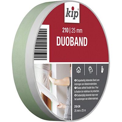 Kip 210 Duoband grön/vit - Tejp för maskering & skydd Kip 210 Duoband grön/vit - Tejp för maskering & skydd