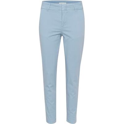 Part Two Byxor för dam smal passform beskuren längd högpassad vanlig waistband, Blekt denim, 38 Part Two Byxor för dam smal passform beskuren längd högpassad vanlig waistband, Blekt denim, 38