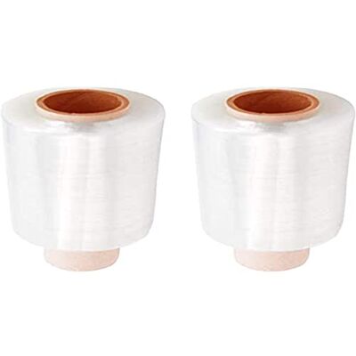 FHYT 2st Transparent Mini Film för förpackning Stretch Wrap Rolls Clear Package Box Wrap Package Box Cling Film String Rolls Snabb Packning Packning och Robust Film 10cm*150m FHYT 2st Transparent Mini Film för förpackning Stretch Wrap Rolls Clear Package Box Wrap Package Box Cling Film String Rolls Snabb Packning Packning och Robust Film 10cm*150m
