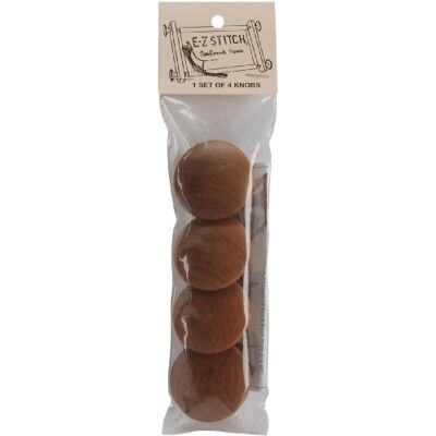E-Z Stitch AMERICAN DREAM Products Ek ramknoppar, 4-pack (K001), brun E-Z Stitch AMERICAN DREAM Products Ek ramknoppar, 4-pack (K001), brun