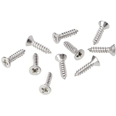 first4magnets Skruvar i rostfritt stål för hantverk, gör-det-själv, konstruktion och försänkta magneter – 4 mm diahuvud x 2,2 mm dia tråd x 9,5 mm lång – 10-pack first4magnets Skruvar i rostfritt stål för hantverk, gör-det-själv, konstruktion och försänkta magneter – 4 mm diahuvud x 2,2 mm dia tråd x 9,5 mm lång – 10-pack