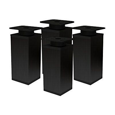 Alusfera Möbelben - 4 st, 4 x 4 x 10 cm - Modern Svart Alusfera Möbelben - 4 st, 4 x 4 x 10 cm - Modern Svart