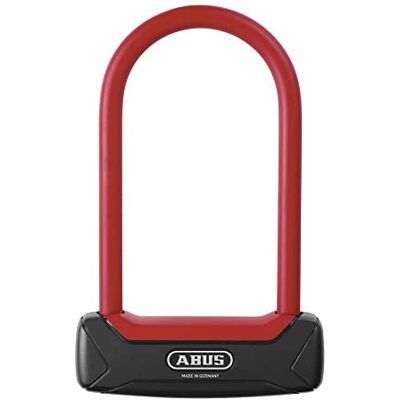 ABUS Bügelschloss Granit Plus 640/135HB150, Schwarz/Rot Säkerhetsnivå 12, 12 mm rundbygel i härdat stål, Plus-cylinder mot dyrkning, inkl. 2 nycklar & kodkort ABUS Bügelschloss Granit Plus 640/135HB150, Schwarz/Rot Säkerhetsnivå 12, 12 mm rundbygel i härdat stål, Plus-cylinder mot dyrkning, inkl. 2 nycklar & kodkort