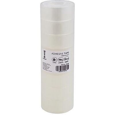 memobe Amex tejp – transparent universalband – skola kontor arbete – självhäftande film resistent hållbar – klar tesafilm med akryllim – mångsidiga självhäftande rullar – 18 mm x 10 m, 8 st. memobe Amex tejp – transparent universalband – skola kontor arbete – självhäftande film resistent hållbar – klar tesafilm med akryllim – mångsidiga självhäftande rullar – 18 mm x 10 m, 8 st.