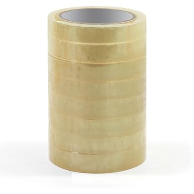Waytex 930925 Pack med 8 st högglansiga klara skrivbordstejp, bredd 19 mm rulle 66 m kvalitet Pro, tjocklek 50 mikron Waytex 930925 Pack med 8 st högglansiga klara skrivbordstejp, bredd 19 mm rulle 66 m kvalitet Pro, tjocklek 50 mikron