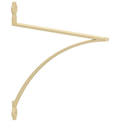 Knape & Vogt Shelf-Made 26 cm D x 1,7 cm B x 28,7 cm H satin guld, gjutet zink, dekorativt hyllfäste, 45 kg Knape & Vogt Shelf-Made 26 cm D x 1,7 cm B x 28,7 cm H satin guld, gjutet zink, dekorativt hyllfäste, 45 kg