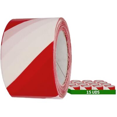 Amig 15-pack varningstejper För varningssignalering och varning Vattentåliga och flexibla Lågdensitetspolyeten LDPE 70 mm x 500 m Röd och vit tejp Amig 15-pack varningstejper För varningssignalering och varning Vattentåliga och flexibla Lågdensitetspolyeten LDPE 70 mm x 500 m Röd och vit tejp