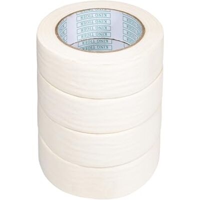 Noa Home Deco 4 rullar målarduk 30 mm x 50 m, crepe tejp för målning och dekoration, universellt målningstejp, beige Noa Home Deco 4 rullar målarduk 30 mm x 50 m, crepe tejp för målning och dekoration, universellt målningstejp, beige