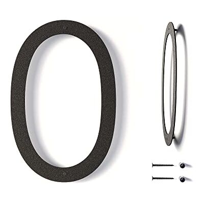 REINCARVATION Modern design med en storlek på ca. 30,5 cm för upphängning utomhus, stort husnummer i metall för utomhusbruk, svart, rostfri beläggning, husnummer/adressskyltar av metall REINCARVATION Modern design med en storlek på ca. 30,5 cm för upphängning utomhus, stort husnummer i metall för utomhusbruk, svart, rostfri beläggning, husnummer/adressskyltar av metall