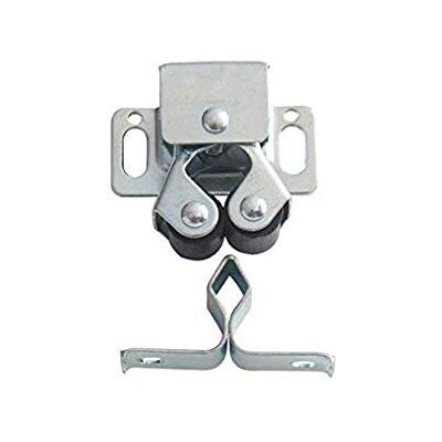 Cufe dubbelrulle lås för möbeldörr, 10 stycken, nickel, 0 Cufe dubbelrulle lås för möbeldörr, 10 stycken, nickel, 0