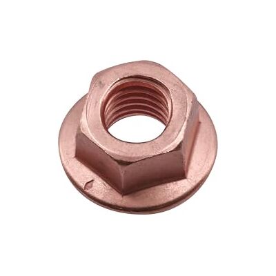 CONNECT 30740 Kopparblinkande mutter flänsad och självlåsande M10 x 1,5 x 15 mm Hex 5 st CONNECT 30740 Kopparblinkande mutter flänsad och självlåsande M10 x 1,5 x 15 mm Hex 5 st