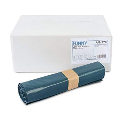 Funny AG-270 LDPE Soppåsar - 70L, Blå, 575x1000mm Funny AG-270 LDPE Soppåsar - 70L, Blå, 575x1000mm