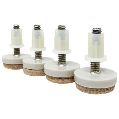 Shepherd Hardware 9908 1-tums filt Gard gängade möbelglider, 1/4-tums stamdiameter, 4-pack, solbränd, 1 tum, set med 4 delar Shepherd Hardware 9908 1-tums filt Gard gängade möbelglider, 1/4-tums stamdiameter, 4-pack, solbränd, 1 tum, set med 4 delar