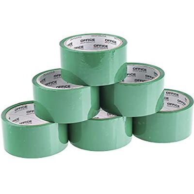 OFFICER PRODUCTS 15025031-02 Förpackningstejp, Grön, 48 mm x 46 m x 6 stycken OFFICER PRODUCTS 15025031-02 Förpackningstejp, Grön, 48 mm x 46 m x 6 stycken
