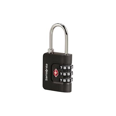 Samsonite – 3-siffrigt TSA-kombinationslås, Svart Samsonite – 3-siffrigt TSA-kombinationslås, Svart