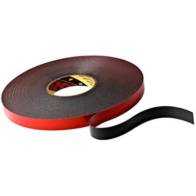 3M 5962 VHB tejp, 19 mm x 33 m, svart, filmfoder, 4-pack 3M 5962 VHB tejp, 19 mm x 33 m, svart, filmfoder, 4-pack