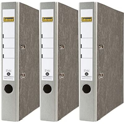 Idena 90086 – Mapp för DIN A4, 5 cm smal, molnmarmor, grå, Pappersförvaring, 3 stycken Idena 90086 – Mapp för DIN A4, 5 cm smal, molnmarmor, grå, Pappersförvaring, 3 stycken