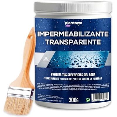 PLANTAWA 300 g transparent vattentätning osynligt vattenfuktande tätningsmedel, genererar skyddande film, vatten- och fuktbeständig, vattentät beläggning för inomhus- och utomhusbruk PLANTAWA 300 g transparent vattentätning osynligt vattenfuktande tätningsmedel, genererar skyddande film, vatten- och fuktbeständig, vattentät beläggning för inomhus- och utomhusbruk