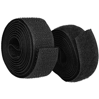 mumbi Kardborreband för sömnad, kardborreband bestående av krok och fleece för att sy på, kardborreband 20 mm x 1 meter, svart mumbi Kardborreband för sömnad, kardborreband bestående av krok och fleece för att sy på, kardborreband 20 mm x 1 meter, svart