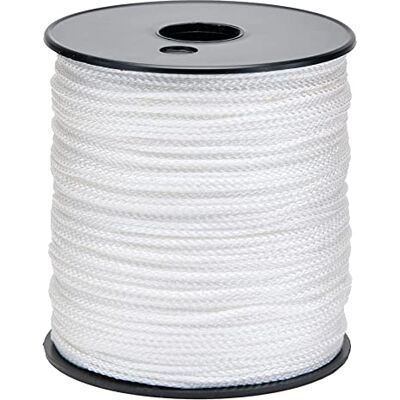Flandria PP flätad rep vit Ø 2 mm 200M G411 Flandria PP flätad rep vit Ø 2 mm 200M G411