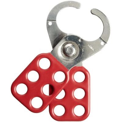 Brady stål lockout hasp med vinylbelagt handtag, 1" Inside Jaw Diameter, 12 Brady stål lockout hasp med vinylbelagt handtag, 1" Inside Jaw Diameter, 12