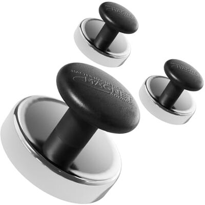 Master Magnetics HMKR-50X3 rund bas magnetfäste med knopp, krom, 5,2 cm diameter, 2,5 cm total höjd med 2,5 cm diameter knopp/15,8 kg, (låda med 3) Master Magnetics HMKR-50X3 rund bas magnetfäste med knopp, krom, 5,2 cm diameter, 2,5 cm total höjd med 2,5 cm diameter knopp/15,8 kg, (låda med 3)