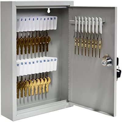 BankSupplies STEELMASTER Fort Knox 30 nyckelskåp Dubbellås kontrollnyckel box svetsad 22 Gauge stålkonstruktion repbeständig skriv på nyckeltaggar för enkel identifiering BankSupplies STEELMASTER Fort Knox 30 nyckelskåp Dubbellås kontrollnyckel box svetsad 22 Gauge stålkonstruktion repbeständig skriv på nyckeltaggar för enkel identifiering