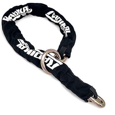 RADIKAL RK14120L Anti-Stöldkedja Motorcykel Hög Säkerhet, Cementerade Stållänkar ø14 mm, 120 cm Ring Rosett, Textilskydd, Hänglås Kedja Ankare Garage, Behållare, Grindar, Scooter, Elcykel RADIKAL RK14120L Anti-Stöldkedja Motorcykel Hög Säkerhet, Cementerade Stållänkar ø14 mm, 120 cm Ring Rosett, Textilskydd, Hänglås Kedja Ankare Garage, Behållare, Grindar, Scooter, Elcykel