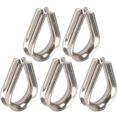 cyclingcolors 5 x finger trådöglor rostfritt stål rep A4 Redance för trådrep fingrar ögon, 4 mm cyclingcolors 5 x finger trådöglor rostfritt stål rep A4 Redance för trådrep fingrar ögon, 4 mm