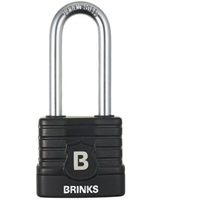 BRINKS laminerat stål, hemsäkerhet 677-44052: 44 mm kommersiellt, väderbeständigt, 2-3/8 tum bygel BRINKS laminerat stål, hemsäkerhet 677-44052: 44 mm kommersiellt, väderbeständigt, 2-3/8 tum bygel
