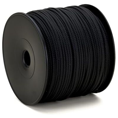 Flandria Svart polypro flätat rep Ø 2 mm spole 100 m yttre rep, gör-det-själv-rep, gör-det-själv-rep, svart Flandria Svart polypro flätat rep Ø 2 mm spole 100 m yttre rep, gör-det-själv-rep, gör-det-själv-rep, svart
